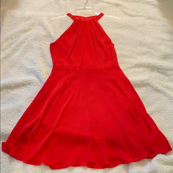 Express Dresses & Skirts - Express Halter fit and flare red dress
